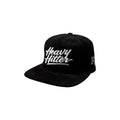 Black/White suede hat