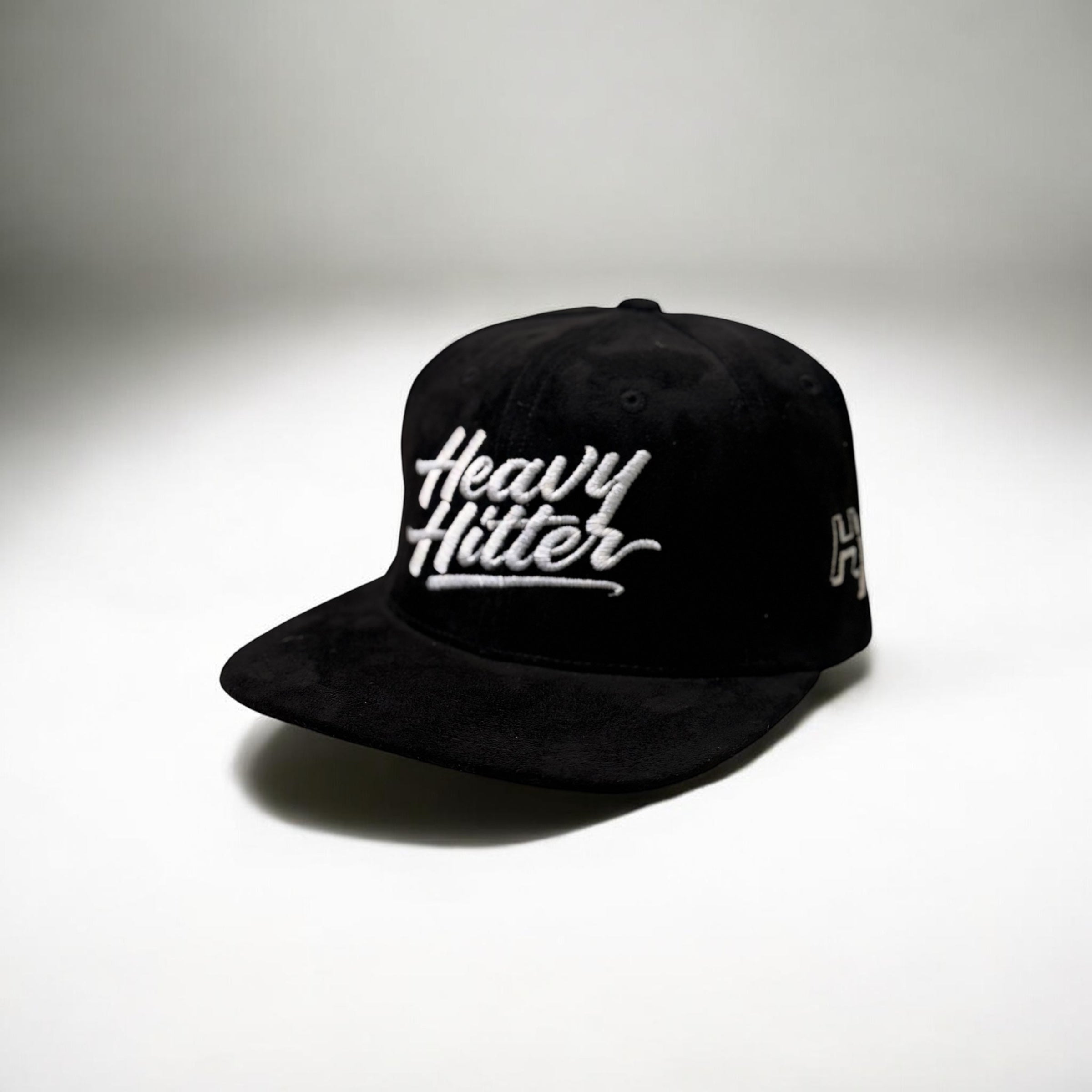 Black/White suede hat