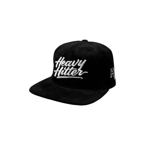 Black/White suede hat