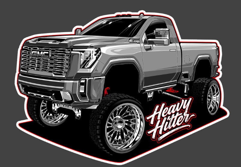 Duramax/heavy hitter sticker