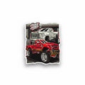 Corner window decal