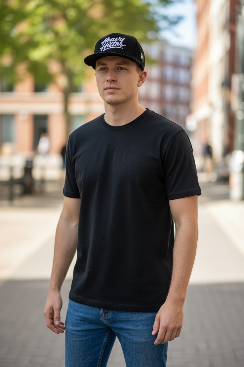 Black/White suede hat